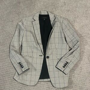 Ann Taylor plaid blazer